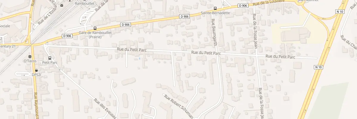 Plan du 64 Rue du Petit Parc à Rambouillet