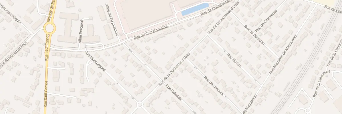 Plan du 47 Rue de la Duchesse d’Uzès à Rambouillet