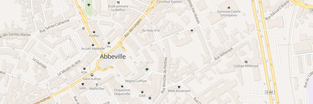 Plan du 43 Rue Boucher de Perthes à Abbeville