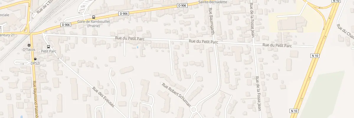 Plan du 62 Rue du Petit Parc à Rambouillet