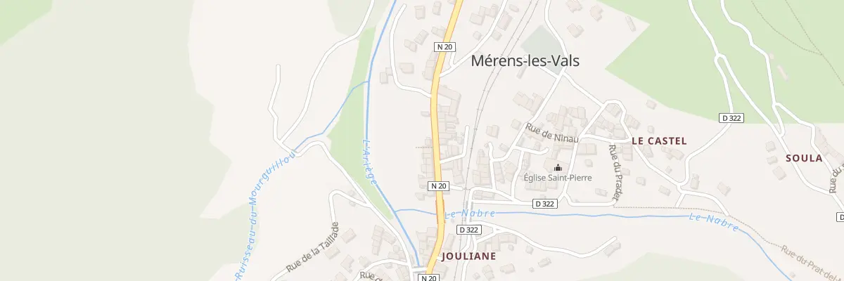 Plan du 105 La Clause à Mérens-les-Vals