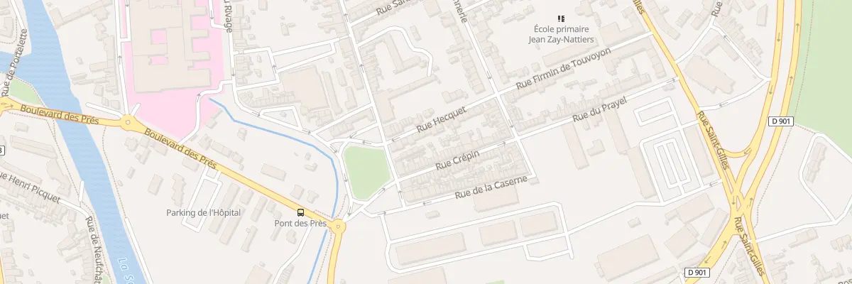 Plan du 12 Rue Hecquet à Abbeville