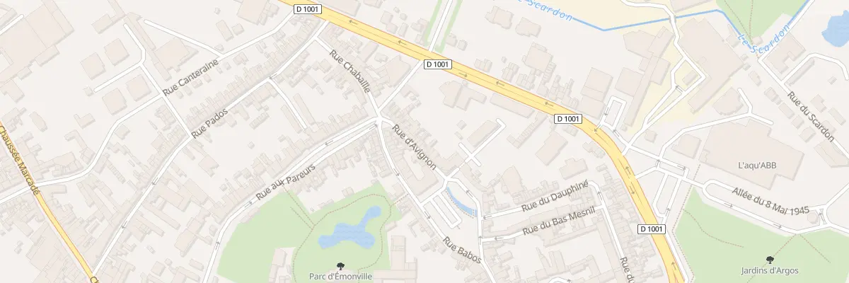 Plan du 20 Rue d’Avignon à Abbeville