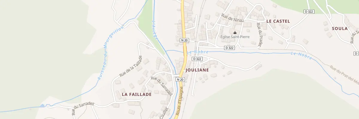Plan du 920 Rte d’Espagne à Mérens-les-Vals