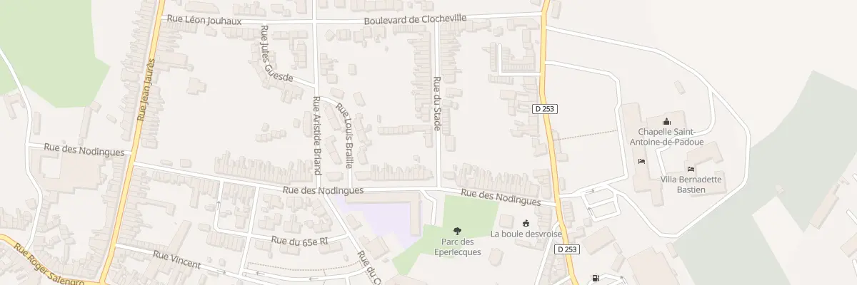 Plan du 3 Rue du Stade à Desvres