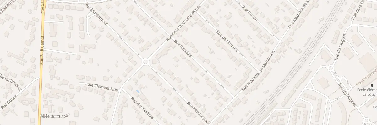 Plan du 17 Rue Rabelais à Rambouillet