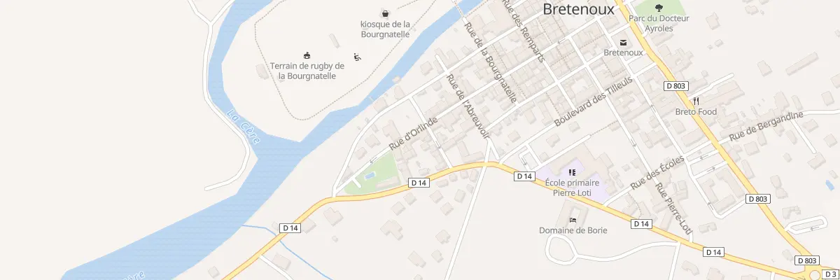 Plan du 277 Rue d’Orlinde à Bretenoux