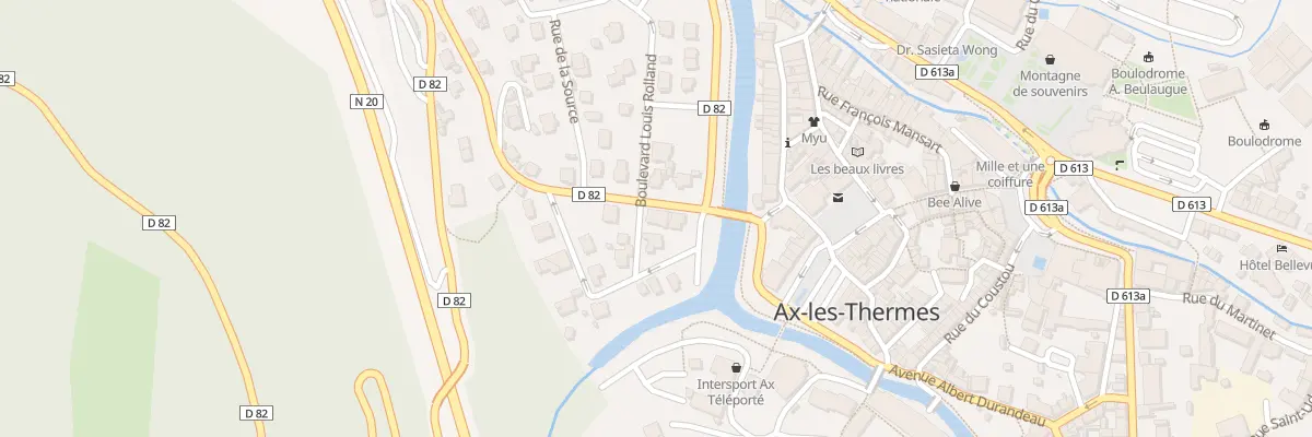 Plan du 1 Av Général Leclerc à Ax-les-Thermes
