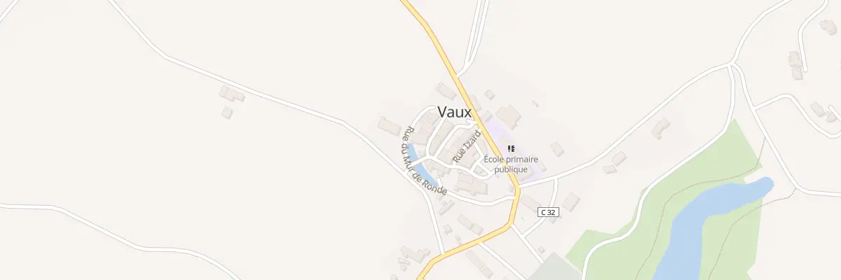 Plan du 31 Village à Vaux