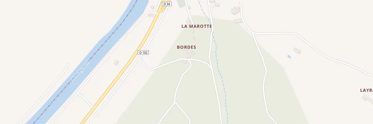 Plan du 5021A Bordes à Montrosier