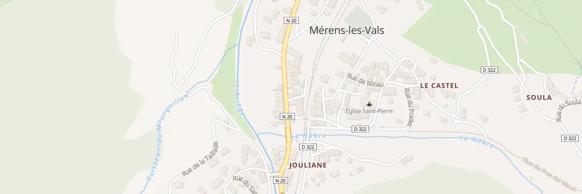 Plan du 81 Bacailla à Mérens-les-Vals