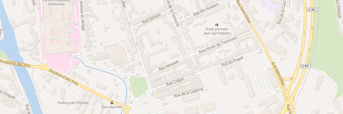Plan du 23 Rue Hecquet à Abbeville