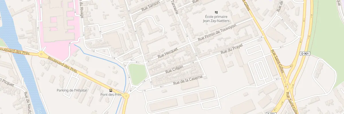 Plan du 24 Rue Hecquet à Abbeville