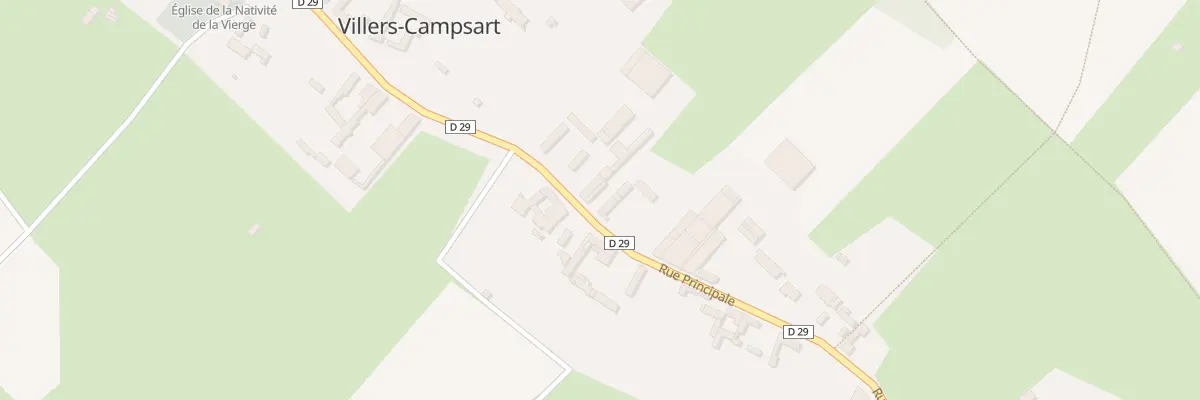 Plan du 22 Rue Principale à Villers-Campsart