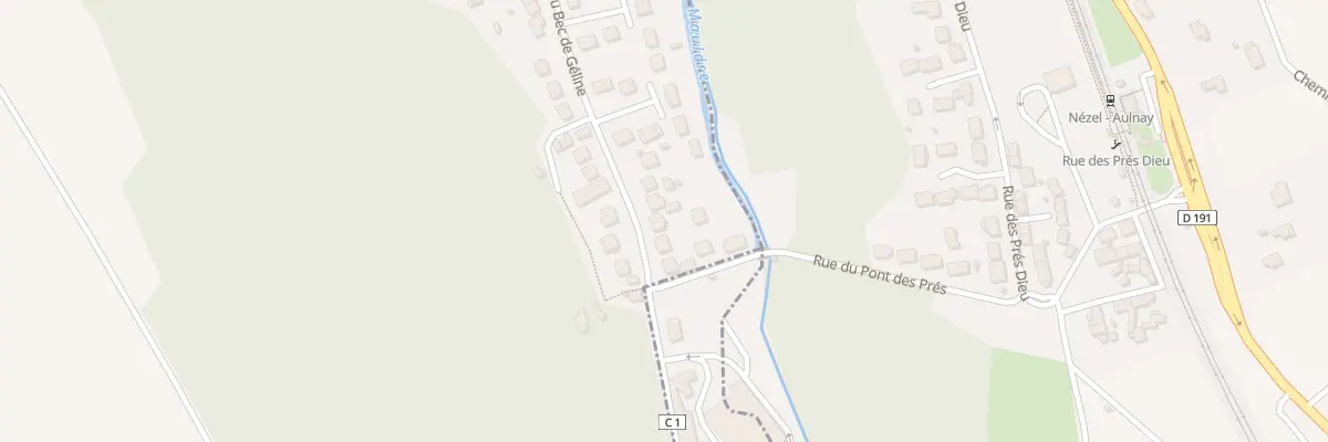 Plan du 28 Rue du Bec Geline à La Falaise