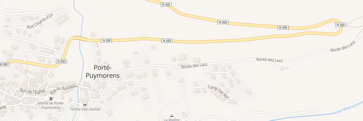 Plan du 5001F Rte des Lacs à Porté-Puymorens