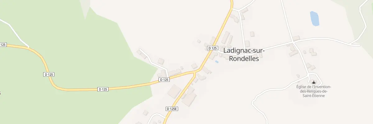Plan du 1 Rue de la Mairie à Ladignac-sur-Rondelles