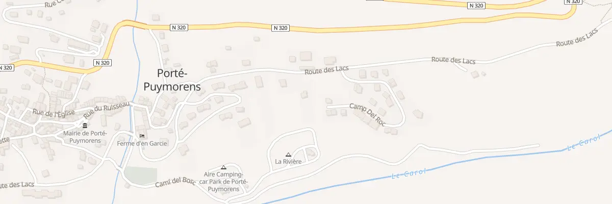 Plan du 206 Los Camps de la Cot à Porté-Puymorens
