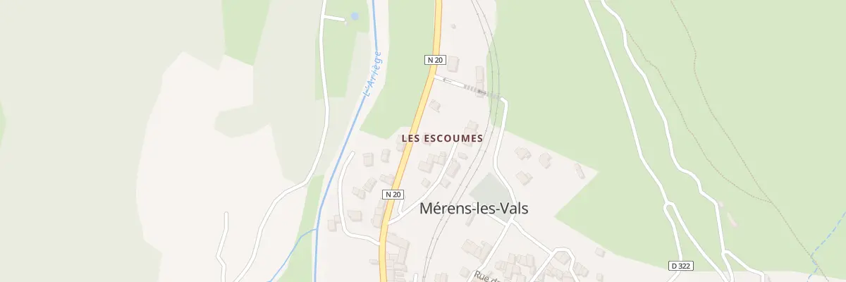 Plan du 91 Les Escoumes à Mérens-les-Vals