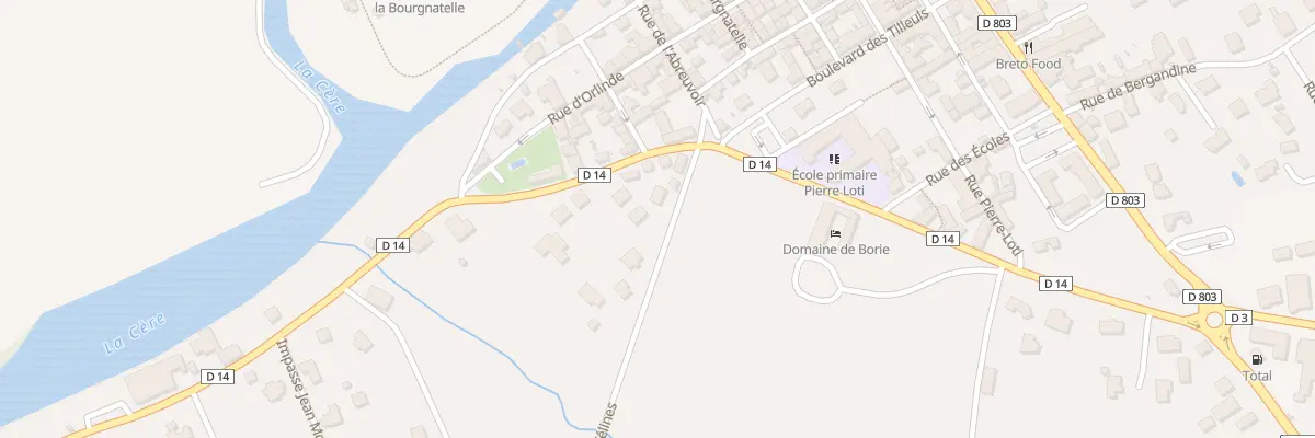 Plan du 5174 Pont de Lauque à Bretenoux
