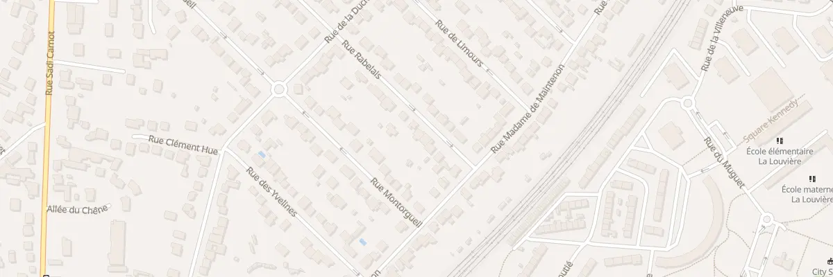 Plan du 7 Rue Rabelais à Rambouillet