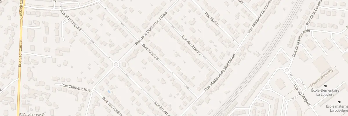 Plan du 16 Rue Rabelais à Rambouillet