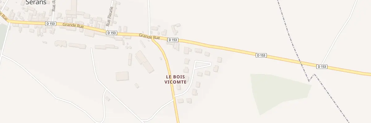 Plan du 13 Le Bois Vicomte à Serans
