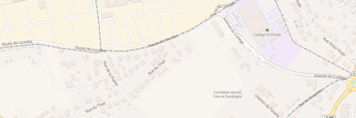 Plan du 5563 Rue du Theil à Prudhomat