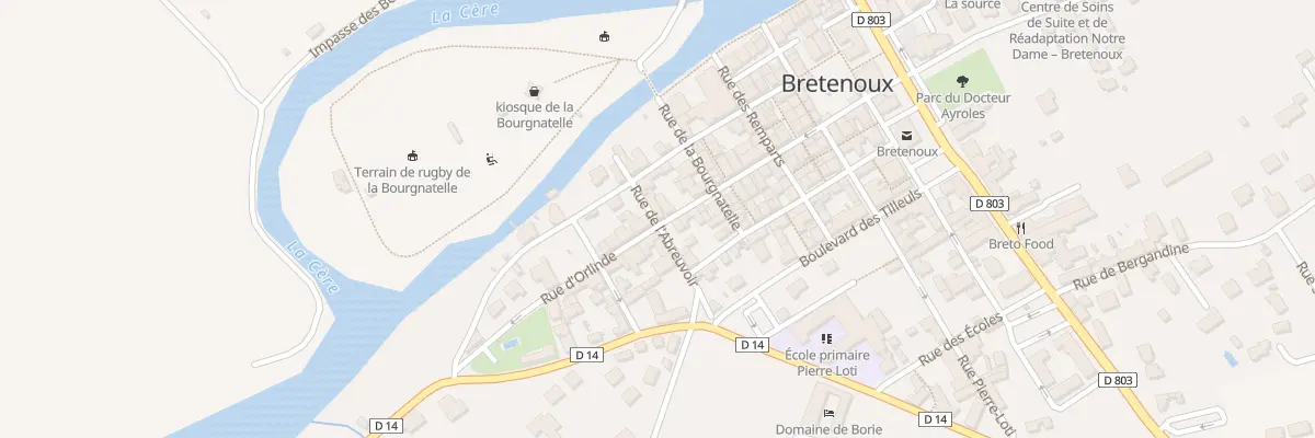 Plan du 5354 Rue de l’Abreuvoir à Bretenoux