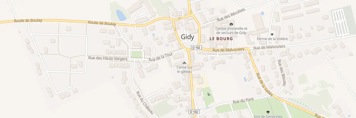 Plan du 11 Pl Lucien Bourgon à Gidy