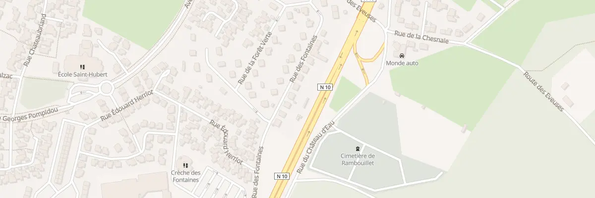 Plan du 23 Rue des Fontaines à Rambouillet
