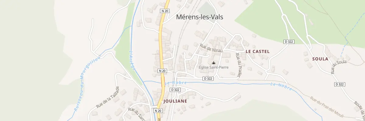 Plan du 73 La Place à Mérens-les-Vals
