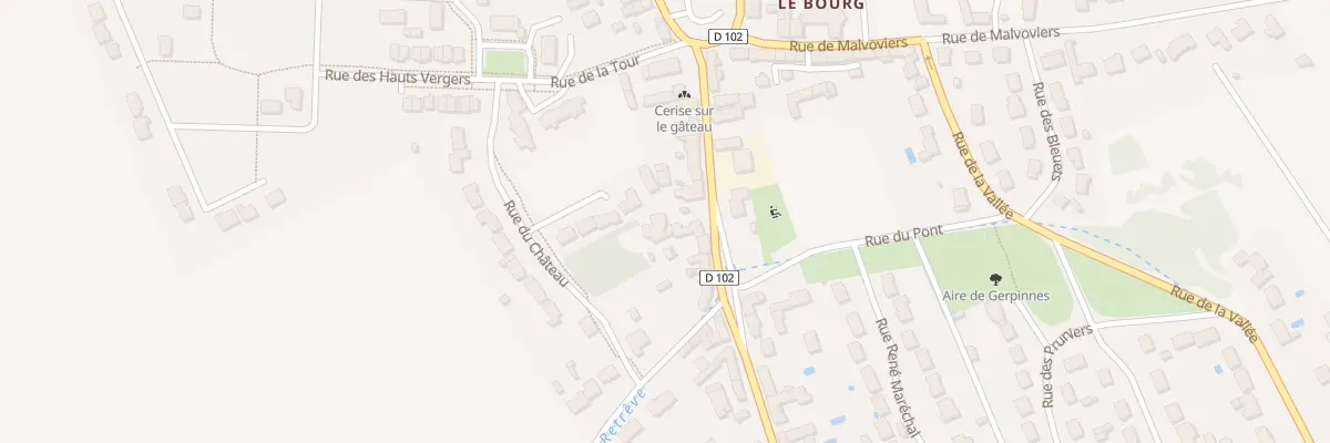 Plan du 110 Rue du Bourg à Gidy