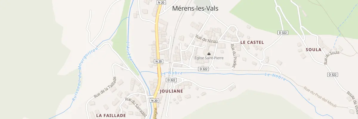 Plan du 70 La Place à Mérens-les-Vals