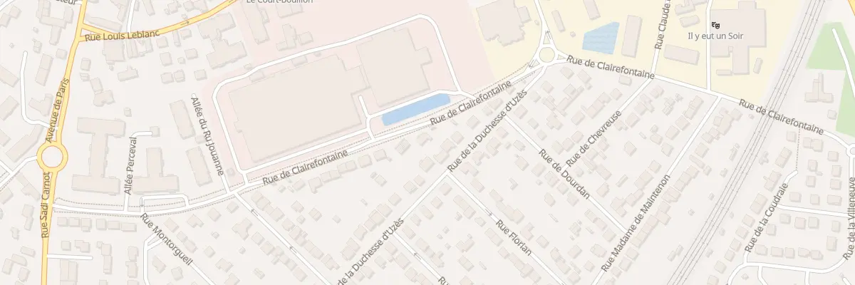 Plan du 38 Rue de Clairefontaine à Rambouillet