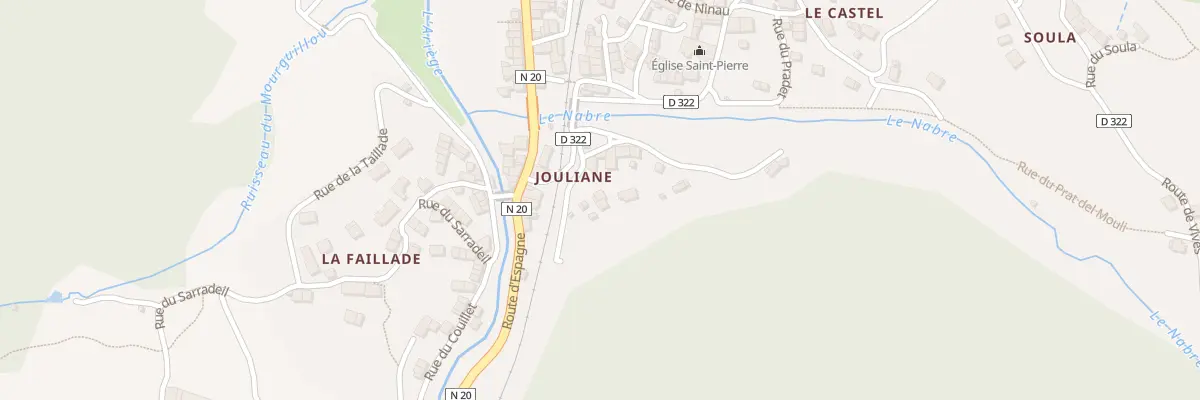 Plan du 150A Jouliane à Mérens-les-Vals