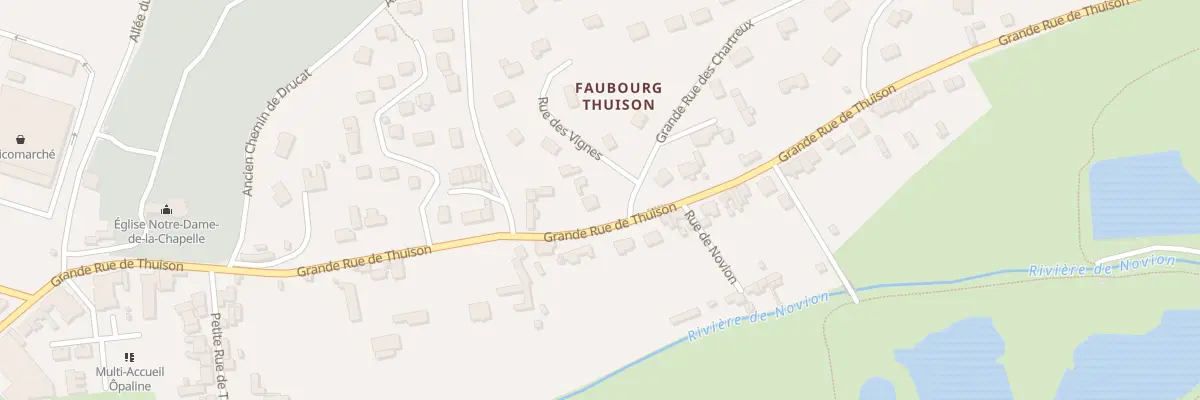 Plan du 57 Gr Gde Rue de Thuison à Abbeville