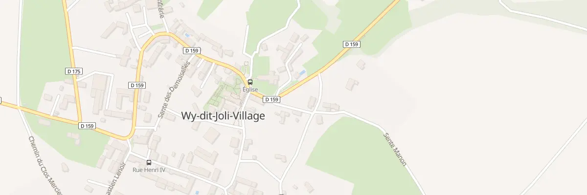 Plan du 5 Sen à Manon à Wy-dit-Joli-Village
