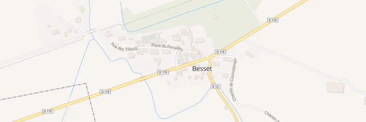 Plan du 13 Besset-Village à Besset