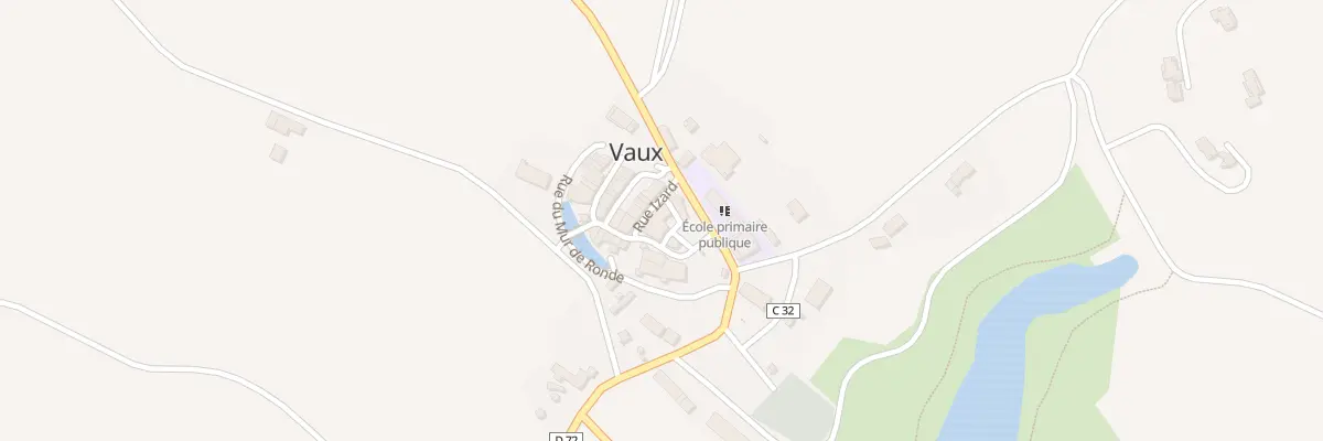 Plan de Village à Vaux