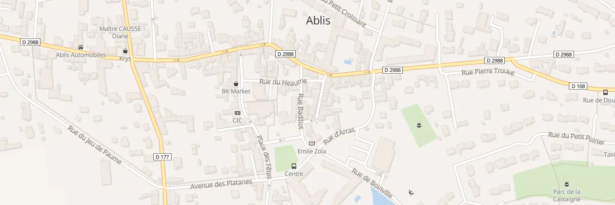 Plan du 3 Rue Badillot à Ablis