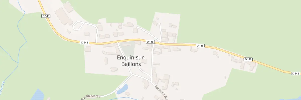 Plan du 2 Rte du Bois Ratel à Enquin-sur-Baillons