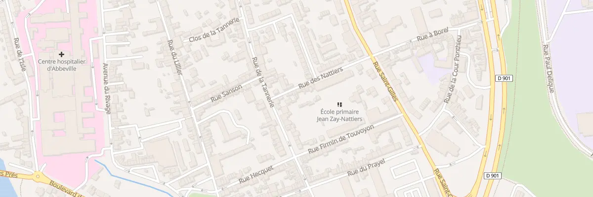 Plan du 10 Rue des Nattiers à Abbeville