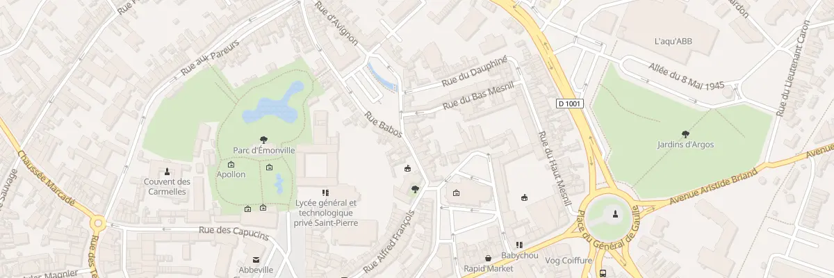 Plan du 14 Rue de la Briolerie à Abbeville