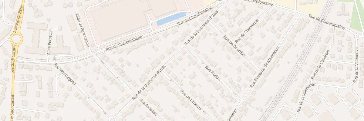 Plan du 64 Rue de la Duchesse d’Uzès à Rambouillet