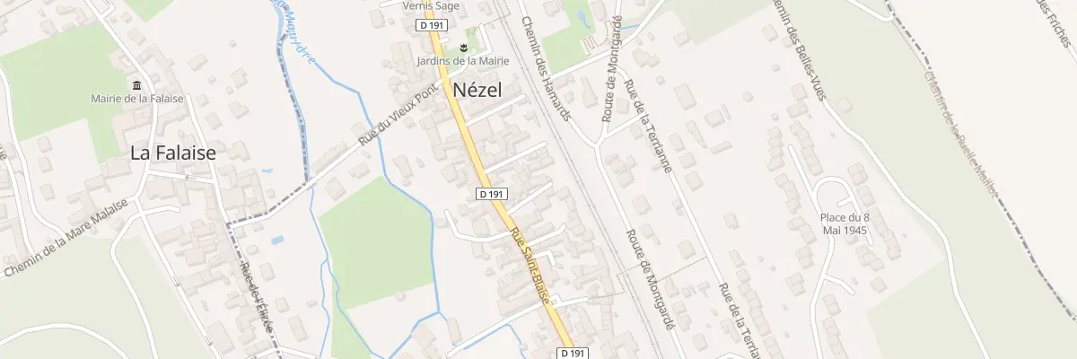 Plan du 1 Imp du Chemin de Fer à Nézel