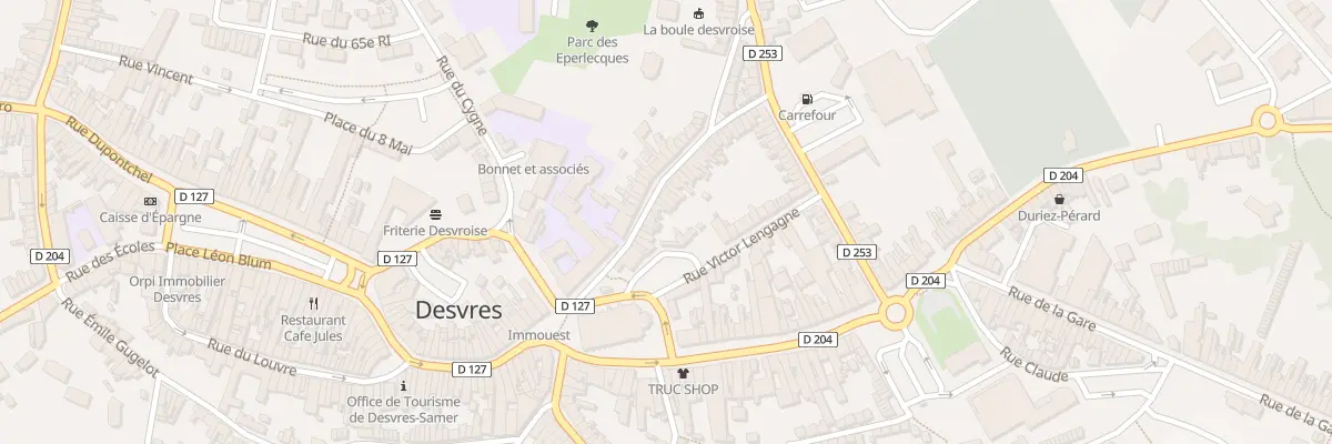 Plan du 10 Rue Delamotte à Desvres