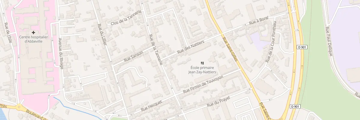Plan du 16 Rue des Nattiers à Abbeville