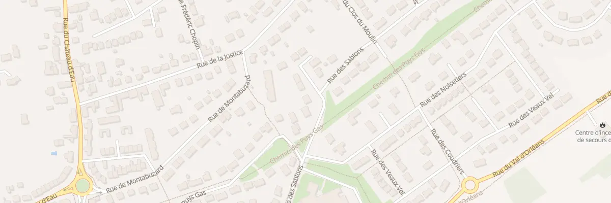 Plan du 13 Rue des Sablons à Ingré