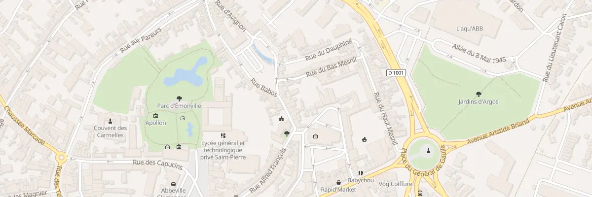Plan du 12 Rue de la Briolerie à Abbeville